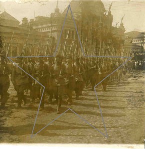 Прохождение красноармейцев. Москва. 1920-е годы.