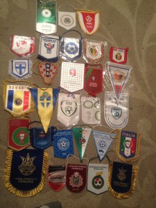 Для любителей футбола!!! Небольшая коллекция вымпелов с игр