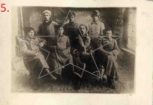 Группа работников полевого штаба 25-й стрелковой дивизии.