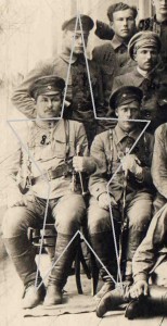 Группа командиров и комиссаров 25 СД,взявшей г.Уфу.1919 г.