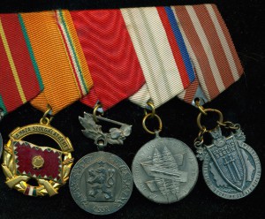 Колодка с медалями стран Варшавского Договора!