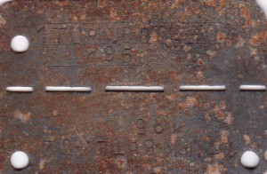 Личный жетон Восточного Добровольца (квадрат)