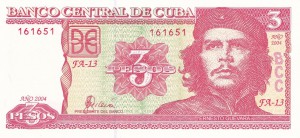 3 pesos Cuba 2004 (Че Гивара)Uncirculated