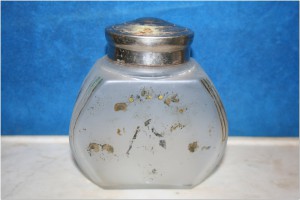 Чайницы антикварные стекло, роспись 3 шт.