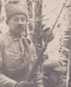 Солдаты эстонской части на позиции. 1918-1919 гг.