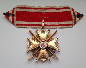 Орден Св. Станислава с мечами " ВД. Эдуард ". 2 ст с лентой