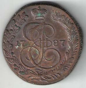 5 копеек 1787г КМ