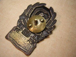 Нагрудный  знак рядового состава Ж/Д милиции (1920- годы)