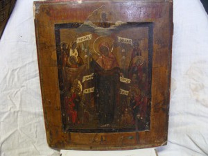 Икона"Скорбящая"33*27*3