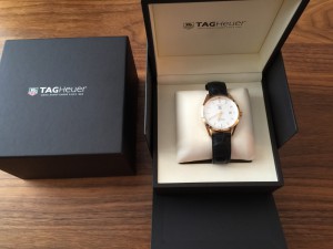 Золотые TAG HEUER CARRERA AUTOMATIC CHRONOMETER GOLD 40MM WV