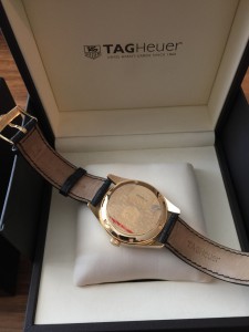 Золотые TAG HEUER CARRERA AUTOMATIC CHRONOMETER GOLD 40MM WV