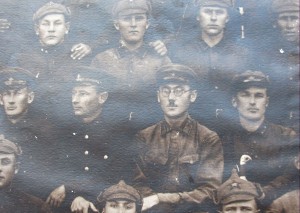 Красноармейцы в будёновках, колективное фото