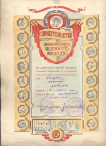 Грамоты ТОФ