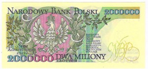 Польша крупные номиналы 2000000 1000000 и.т.д.