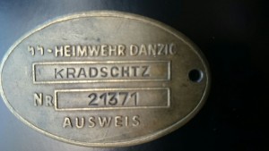 Жетон SS HEIMWEHR DANZIC AUSWEIS