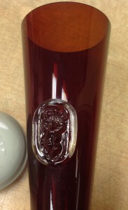 Фужер -ваза с Олимпийским мишкой