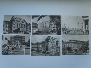 СТАРАЯ Москва.Комплект открыток.ч\б.32откр.ИЗОГИЗ.1953г.