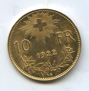 10 франков Швейцария.