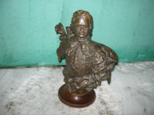 Петр Первый.бронза.ссср.35см.без потерь.Монументскульптура