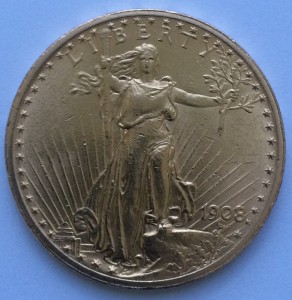 20 долларов США,1908 год