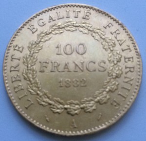 100 франков 1882 год