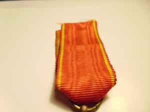 Медаль "В память войны 1812 года". Медь.  Поперечное ухо.