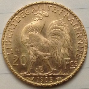 20 франков 1903 г Люкс!!!