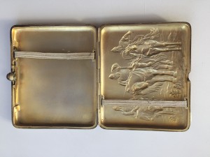 5шт тематические портсигары серебро 84*, один 875*