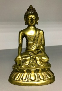Старинная бронзовая фигурка Будды. Очень красивая работа.