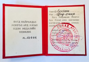 Два типа трудовых медалей на доках на одного!