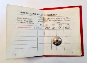 Два типа трудовых медалей на доках на одного!