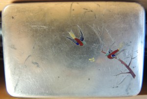 Портсигар.84.С птичками.