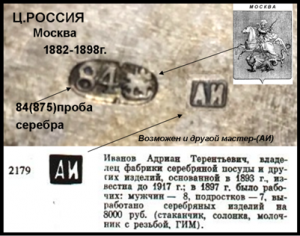Помогите отперелить клеймо мастера