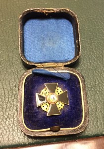 Фрачник ордена СВ. Анны в черной эмали + родная коробка