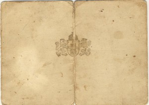 документ на медаль от бургомистра Будапешта 1945 год