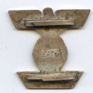 Шпанга повторного награждения к ЖК. Клеймо L/16. Состояние.