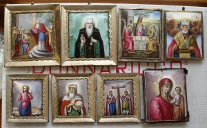 12 икон миниатюр в эмалях