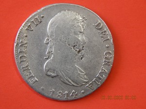 8 реалов 1814г .Испания.