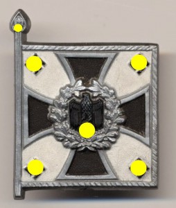 Знаки пожертвований на военные нужды. Знамена и флаги вермах