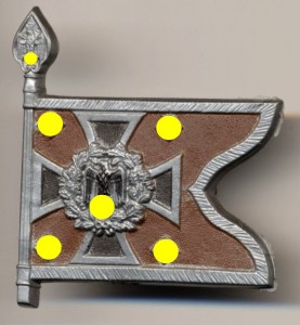 Знаки пожертвований на военные нужды. Знамена и флаги вермах