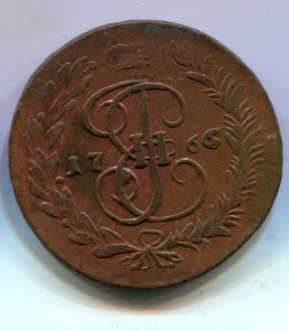 5 копеек 1766 ММ
