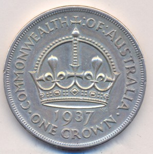 1 крона 1937 г. Австралия.