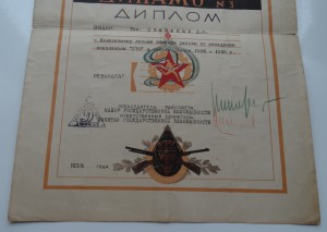 Диплом Динамо №3,Московское пролетарское спортивное общество