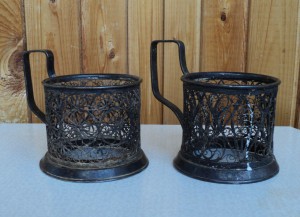 2 подстаканника. Скань, Мстера. 1958 и 1980 гг.