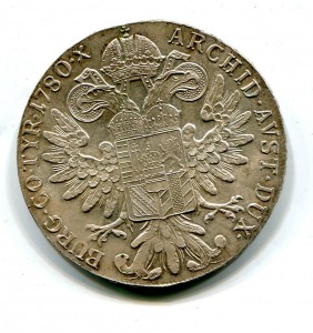 Талер Марии Терезы 1780Х