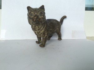 Кот, старая венская бронза