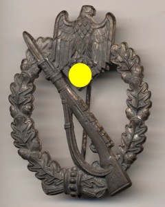 Пехотный штурмовой знак в серебре