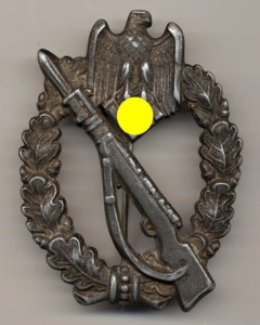 Пехотный штурмовой знак в серебре