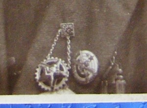 Фото значкиста. 1934год.За стрельбу.