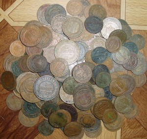 170 медных Российских монет